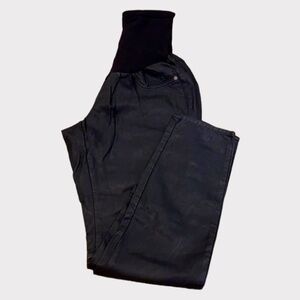 Jessica Simpson Faux Leather Maternity Jeans